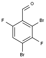 2,4-Dibromo-3,6-difluorobenzaldehyde 结构式