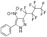 4-Nitro-3-perfluorobutyl-5-phenyl-1H-pyrazole 结构式