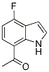 1-(4-Fluoro-1H-indol-7-yl)ethan-1-one 结构式