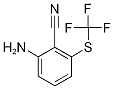 2-Amino-6-[(trifluoromethyl)sulphanyl]benzonitrile 结构式
