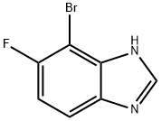 7-溴-6-氟-1H-苯并[D]咪唑 结构式