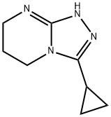 3-Cyclopropyl-5H,6H,7H,8H-[1,2,4]triazolo[4,3-a]pyrimidine 结构式