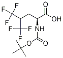 (L)-5,5,5,5',5',5'-HEXAFLUOROLEUCINE, N-BOC PROTECTED 结构式