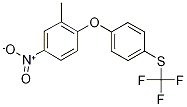 2-Methyl-4-nitro-1-[4-(trifluoromethyl)sulphanylphenoxy]benzene 结构式