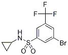 3-Bromo-N-cyclopropyl-5-(trifluoromethyl)benzenesulphonamide 结构式