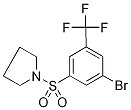 1-{[3-Bromo-5-(trifluoromethyl)phenyl]sulphonyl}pyrrolidine 结构式
