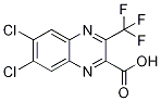 6,7-Dichloro-3-(trifluoromethyl)quinoxaline-2-carboxylic acid 结构式