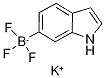 三氟(1H-吲哚-6-基)硼酸钾 结构式