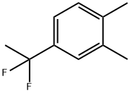 4-(1,1-二氟乙基)-1,2-二甲基-苯 结构式