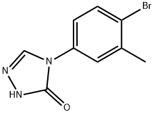 4-(4-Bromo-3-methylphenyl)-2,4-dihydro-3H-1,2,4-triazol-3-one 结构式