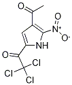 1-(4-乙酰基-5-硝基-2-吡咯基)-2,2,2-三氯乙酮 结构式