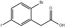 2-Bromo-5-iodophenylacetic acid 结构式