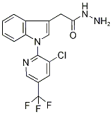 1-[3-Chloro-5-(trifluoromethyl)pyridin-2-yl]-1H-indol-3-ylacetohydrazide 97% 结构式
