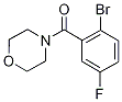 4-(2-Bromo-5-fluorobenzoyl)morpholine 结构式