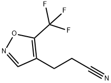 4-(2-Cyanoethyl)-5-(trifluoromethyl)isoxazole 结构式