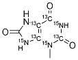 3-Methyluric acid-13C4,15N3 结构式