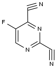 2,4-Dicyano-5-fluoropyrimidine 结构式