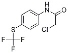 2-Chloro-N-{4-[(trifluoromethyl)sulphanyl]phenyl}acetamide 结构式