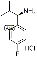 (R)-4-Fluoro-alpha-isopropylbenzylamine hydrochloride 结构式
