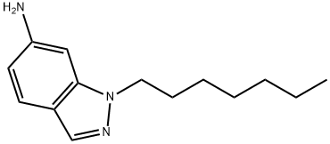 1-庚基-1H-吲唑-6-胺 结构式