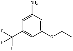 3-乙氧基-5-三氟甲基苯胺 结构式