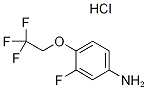 3-Fluoro-4-(2,2,2-trifluoroethoxy)aniline hydrochloride 结构式