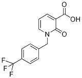 1-[4-(Trifluoromethyl)benzyl]pyridin-2-one-3-carboxylic acid 97% 结构式