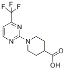 1-[4-(Trifluoromethyl)pyrimidin-2-yl]piperidine-4-carboxylic acid 97% 结构式