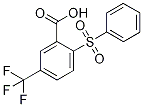 2-(Phenylsulphonyl)-5-(trifluoromethyl)benzoic acid 结构式