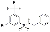 N-Benzyl-3-bromo-5-(trifluoromethyl)benzenesulphonamide 结构式