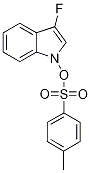 3-Fluoro-1H-indol-1-yl 4-toluenesulphonate 结构式