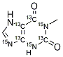 1-Methylxanthine-13C4,15N3 结构式