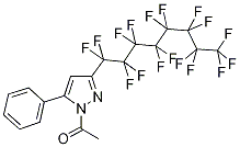 1-Acetyl-3-perfluorooctyl-5-phenyl-1H-pyrazole 结构式