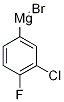 3-Chloro-4-fluorophenylmagnesium bromide 0.5M solution in THF 结构式