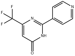 2-(4-吡啶基)-6-(三氟甲基)-4-嘧啶醇 结构式