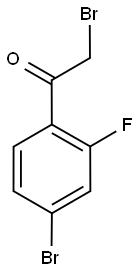 2,4'-Dibromo-2'-fluoroacetophenone, 2-Bromo-1-(4-bromo-2-fluorophenyl)ethan-1-one 结构式