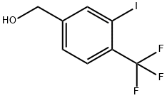 [3-Iodo-4-(trifluoromethyl)phenyl]methanol, 4-(Hydroxymethyl)-2-iodobenzotrifluoride 结构式