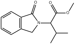 3-甲基-2-(1-氧代异吲哚啉-2-基)丁酸甲酯 结构式