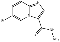 6-溴咪唑并[1,2-A]吡啶-3-碳酰肼 结构式