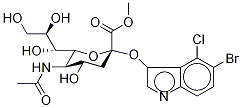 5-Bromo-4-chloro-3-indolyl-α-D-N-acetylneuraminic Acid, Methyl Ester 结构式