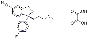 1-[3-(Dimethylamino-d6)propyl]-1-(4-fluoro-phenyl)-1,3-dihydro-isobenzofuran-5-carbonitrile Oxalate 结构式