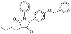 4’-O-Benzyl Oxyphenbutazone-d9 结构式