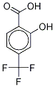Desacetyl Triflusal-13C6 结构式