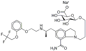 Silodosin-d6 β-D-Glucuronide Sodium Salt 结构式