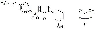 1-[4-(2-AMinoethylphenyl)sulfonyl]-3-(cis-3-hydroxycyclohexyl)urea Trifluoroacetate 结构式