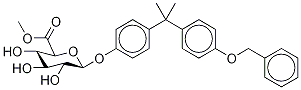 4'-O-Benzyl Bisphenol A β-D-Glucuronic Acid Methyl Ester 结构式