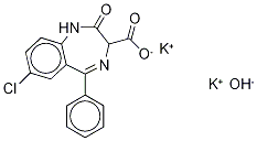 Clorazepic Acid-d5 DipotasiuM Salt 结构式