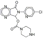 N-DesMethyl Zopiclone-d8 Dihydrochloride 结构式