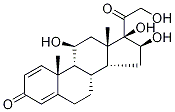 11β,16α,17α,21-Tetrahydroxypregna-1,4-diene-3,20-dione-d3 结构式