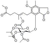 Mycophenolic Acid Methyl Ester 6-(Tri-O-acetyl-β-D-glucuronic Acid Methyl Ester) 结构式